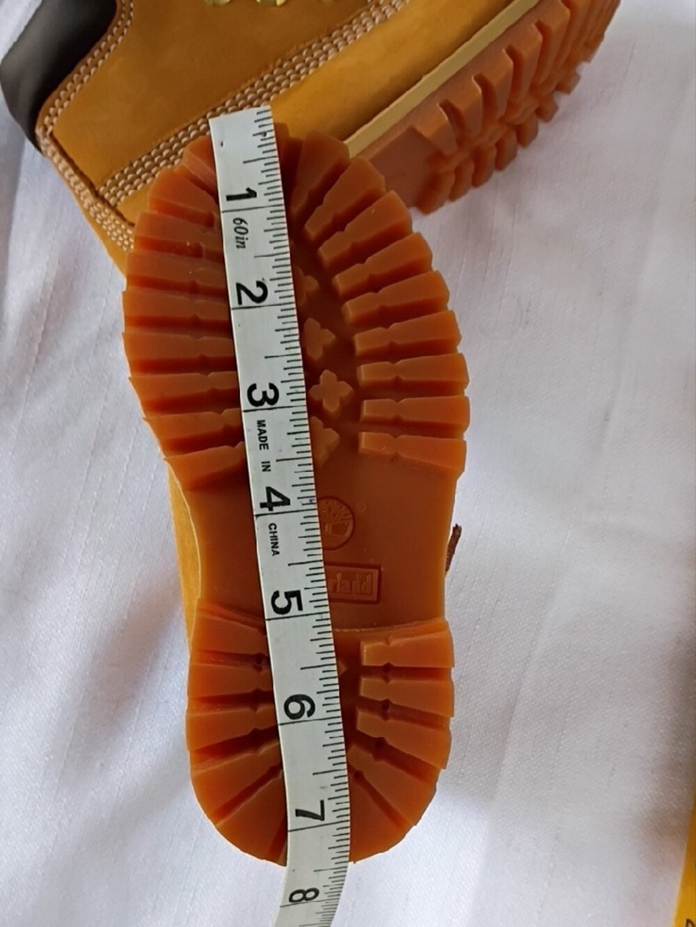 Timberland Kids Toddler Wheat/Tan Lace-Up Work Boots Size 8 - Picture 9 of 10